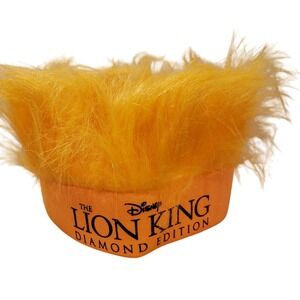 Disney The Lion King D23 Expo Diamond Edition Plush Crown Hat Simba Mane 3D Fall